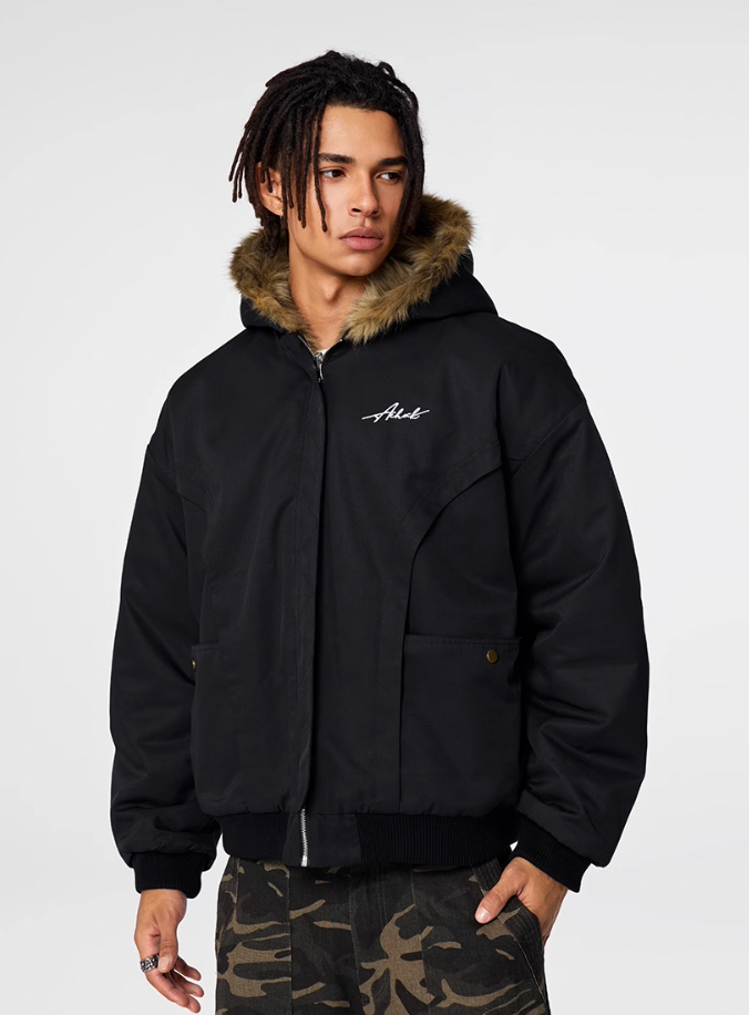 Achock Fur Lining Reversible Hooded Jacket | Face 3 Face