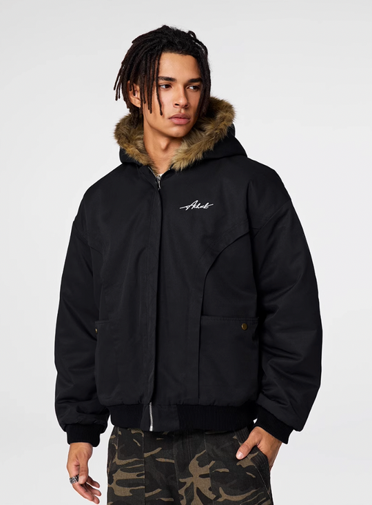 Achock Fur Lining Reversible Hooded Jacket | Face 3 Face