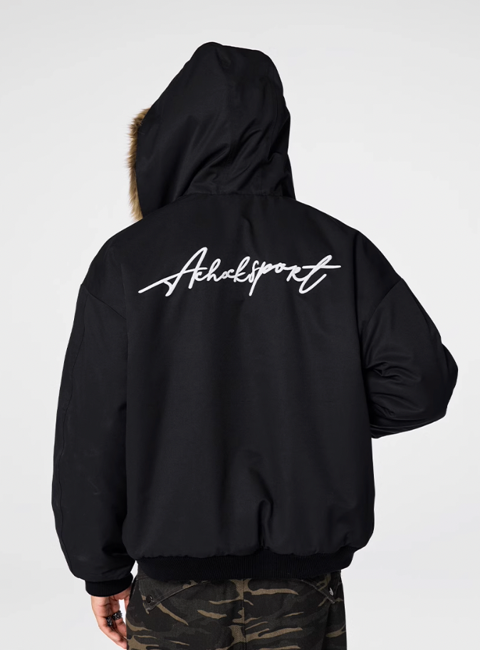 Achock Fur Lining Reversible Hooded Jacket | Face 3 Face