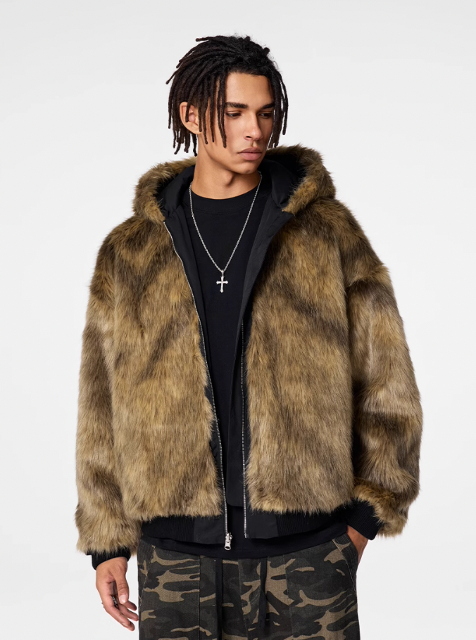 Achock Fur Lining Reversible Hooded Jacket | Face 3 Face