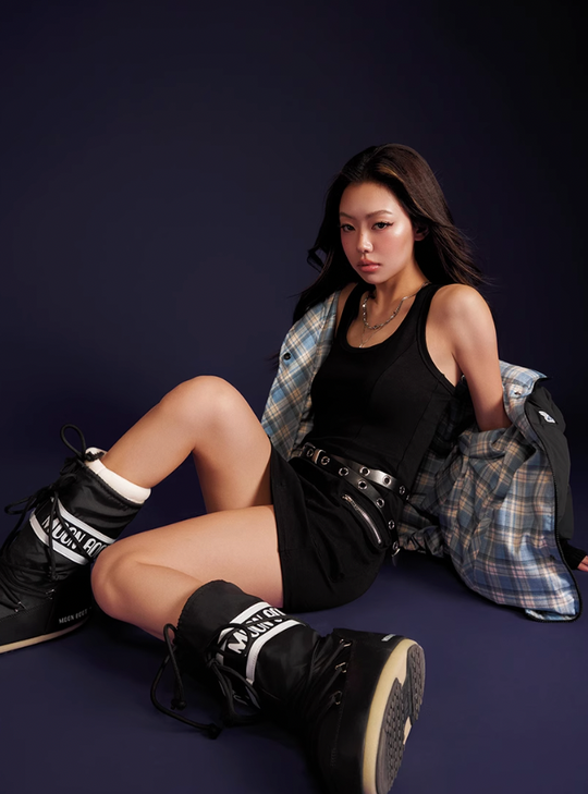 Achock Plaid Lining Reversible Down Jacket | Face 3 Face