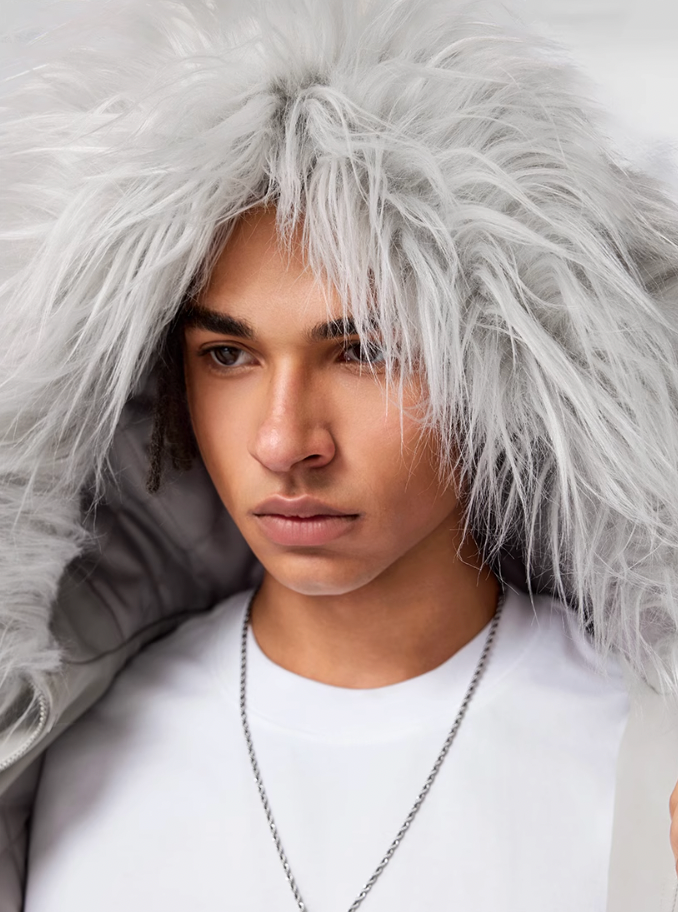 Bomber Jacket | Achock Fur Hooded Leather Bomber Jacket | Face 3 Face