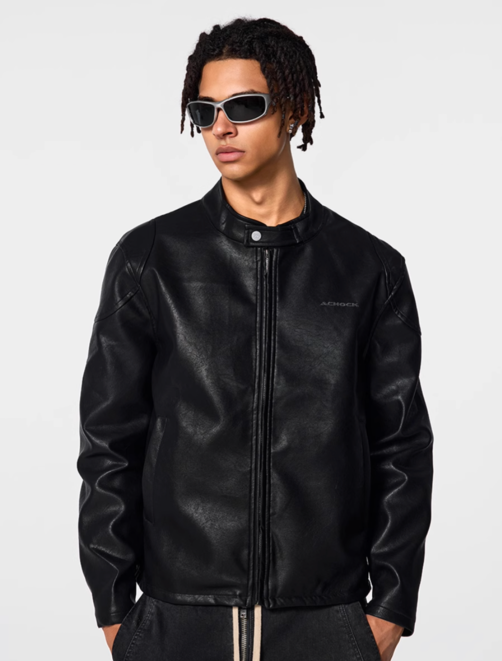 biker jacket | Leather Motorcycle Jacket | Face 3 Face