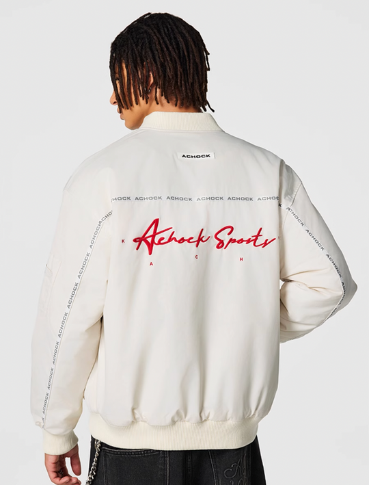 Achock Logo Embroidery MA-1 Bomber Jacket | Face 3 Face