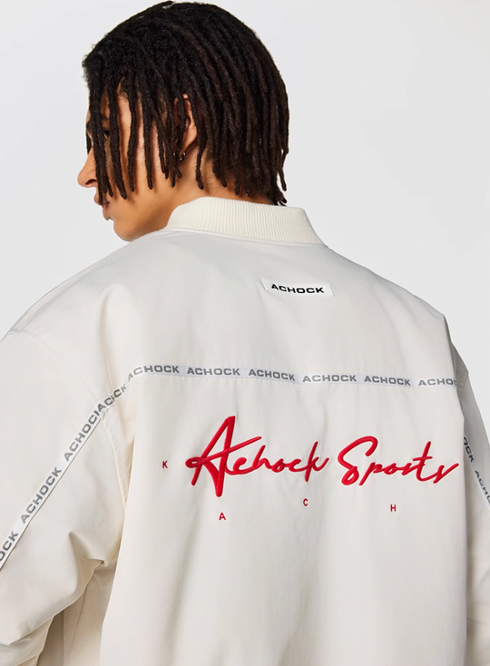Achock Logo Embroidery MA-1 Bomber Jacket | Face 3 Face