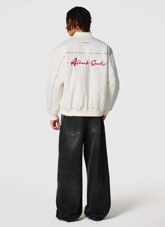 Achock Logo Embroidery MA-1 Bomber Jacket | Face 3 Face