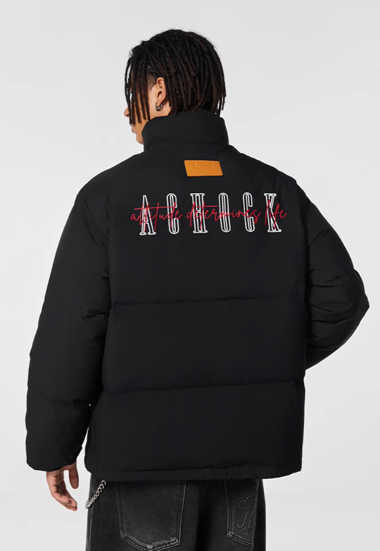 Achock Logo Puffer Down Jacket | Face 3 Face