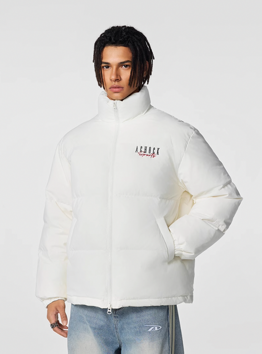 Achock Logo Puffer Down Jacket | Face 3 Face