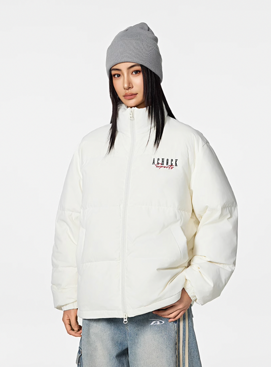 Achock Logo Puffer Down Jacket | Face 3 Face