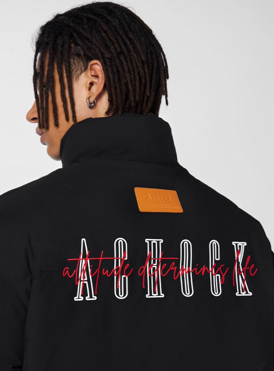 Achock Logo Puffer Down Jacket | Face 3 Face