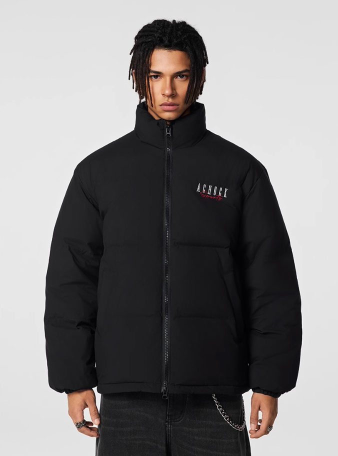 Achock Logo Puffer Down Jacket | Face 3 Face