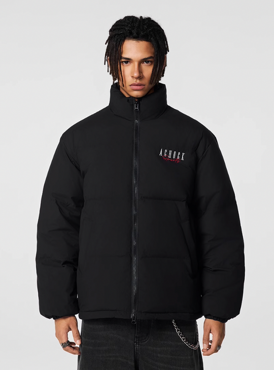 Achock Logo Puffer Down Jacket | Face 3 Face