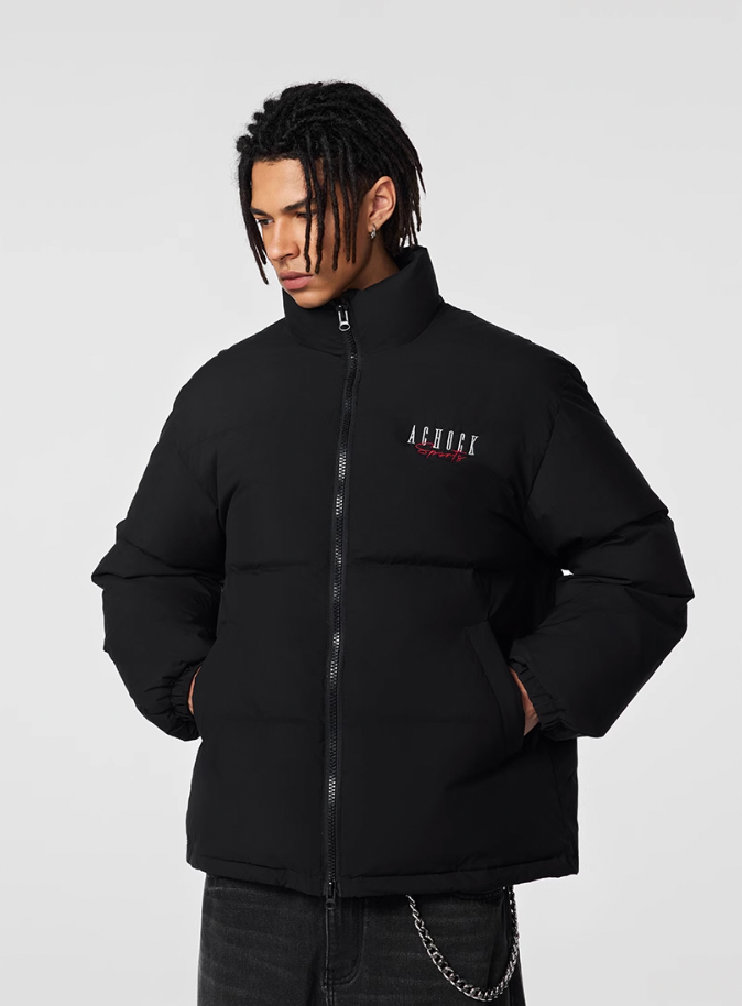 Achock Logo Puffer Down Jacket | Face 3 Face