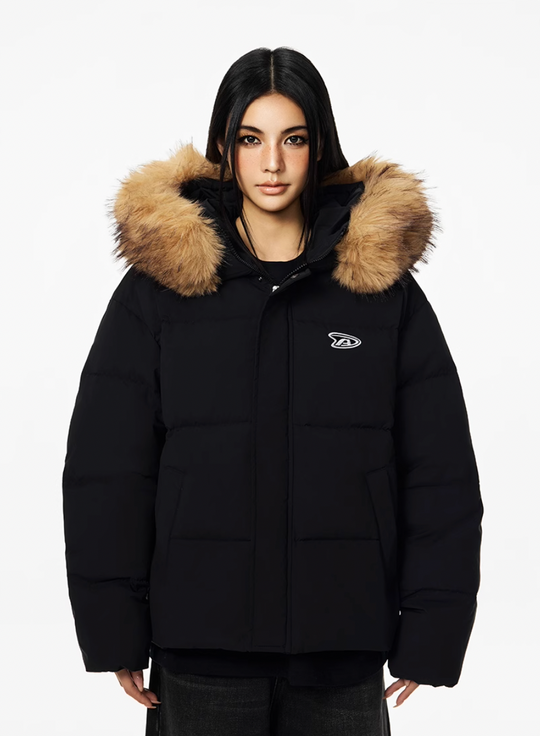 Achock Fur Hooded Down Jacket | Face 3 Face
