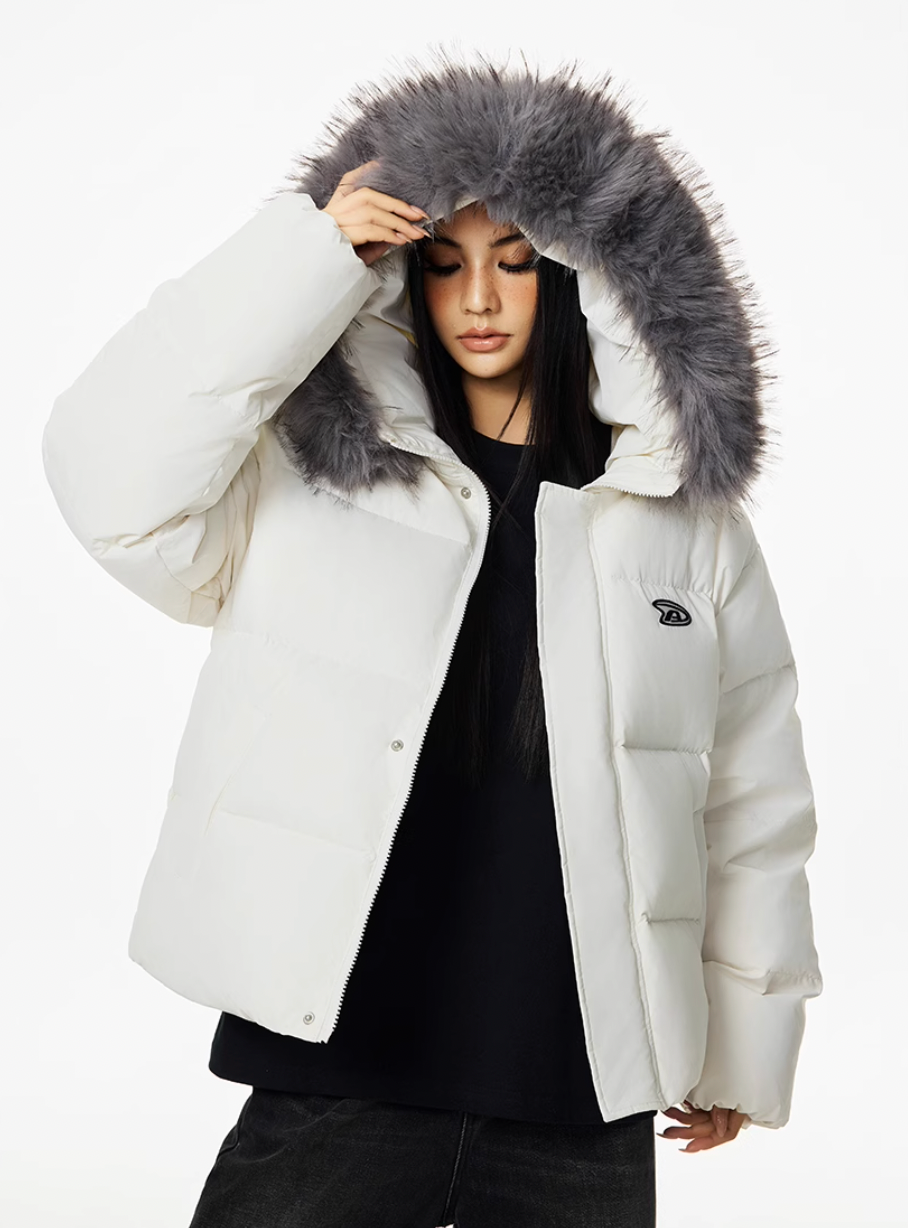 Achock Fur Hooded Down Jacket | Face 3 Face