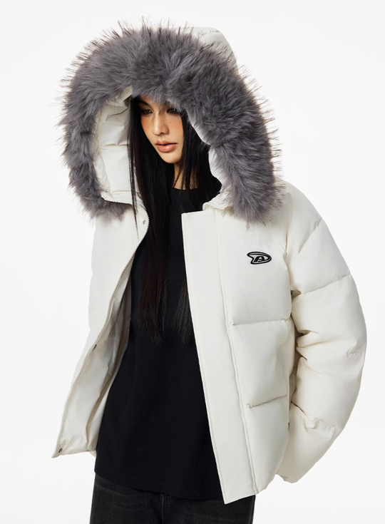 Achock Fur Hooded Down Jacket | Face 3 Face
