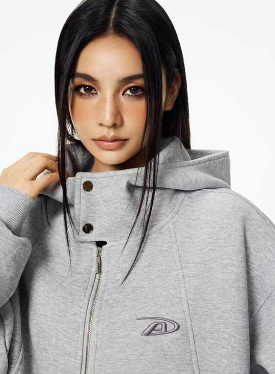 Achock Snap Button Zip Up Hooded Jacket | Face 3 Face