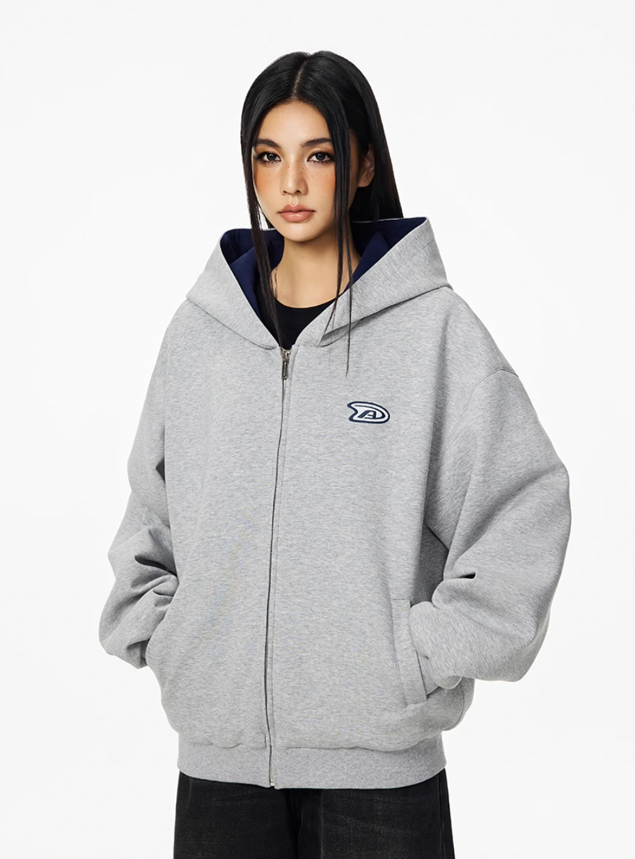 Achock Color Lined Zip Up Hooded Jacket | Face 3 Face