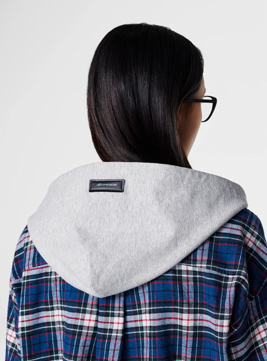 Achock Plaid Hooded Long Sleeved Shirt | Face 3 Face