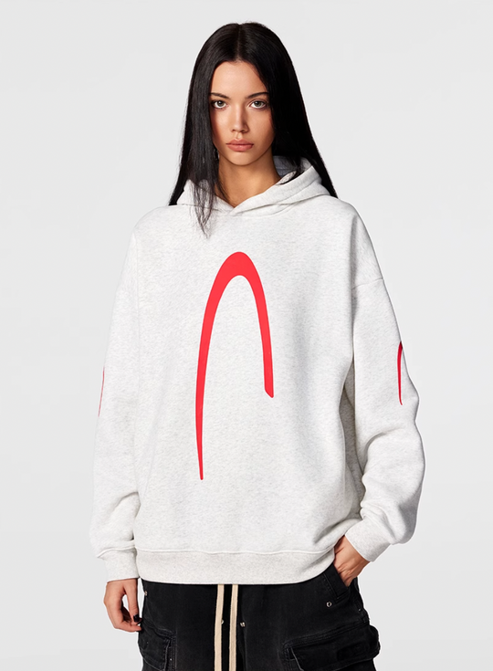 Puff print hoodies | Achock Heavyweight Logo Printed Hoodie | Face 3 Face