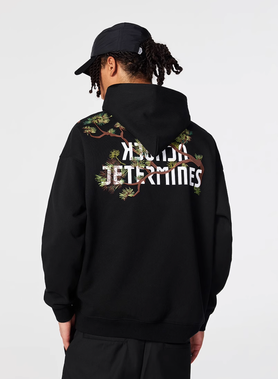 Achock Pine Tree Heavy Embroidery Hoodie | Face 3 Face