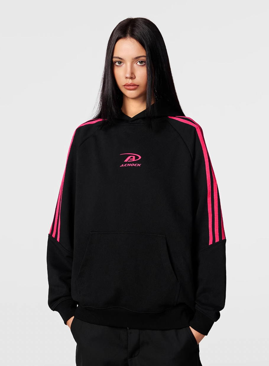 Achock Bar Striped Hoodie | Face 3 Face