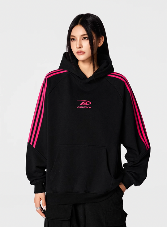 Achock Bar Striped Hoodie | Face 3 Face