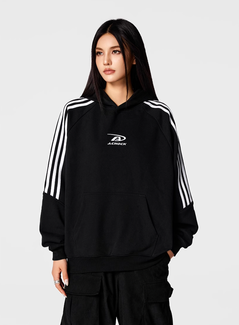 Achock Bar Striped Hoodie | Face 3 Face