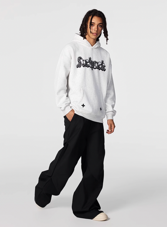 Achock Printed Logo Embroidery Hoodie | Face 3 Face