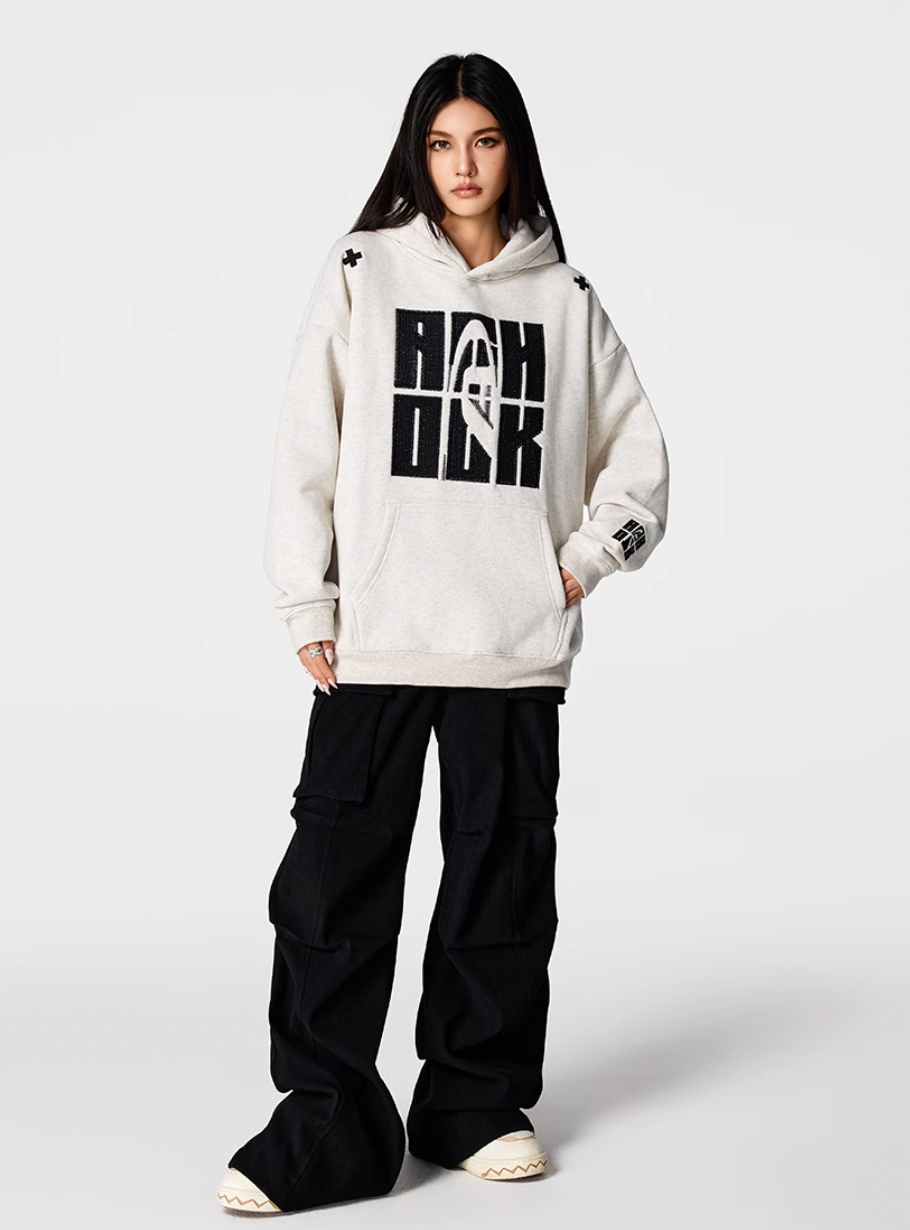 Achock Heavy Logo Embroidery Hoodie | Face 3 Face