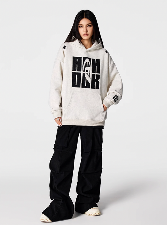 Achock Heavy Logo Embroidery Hoodie | Face 3 Face