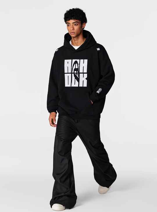 Achock Heavy Logo Embroidery Hoodie | Face 3 Face