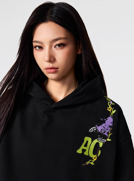 Achock Little Devil Embroidery Hoodie | Face 3 Face
