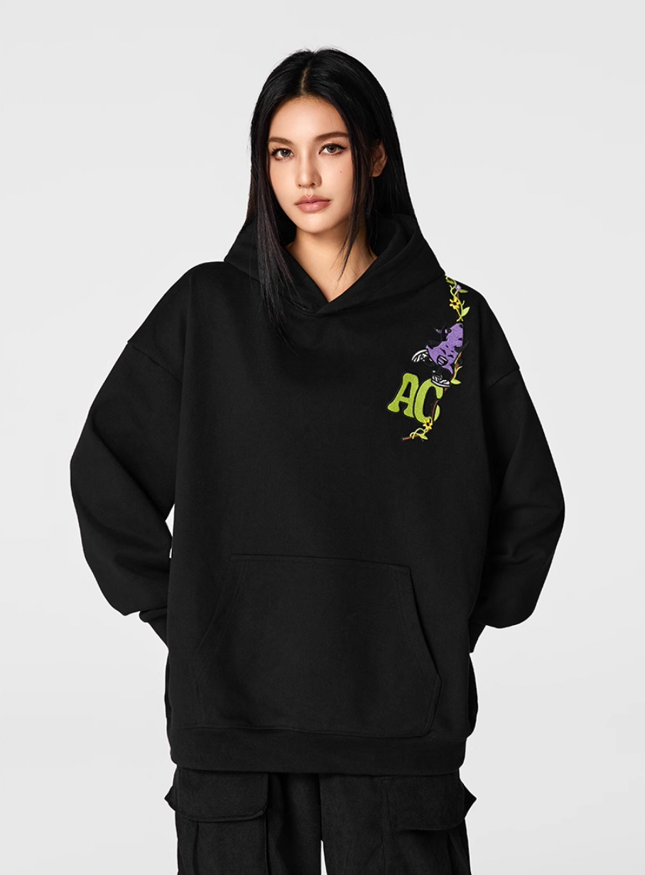 Achock Little Devil Embroidery Hoodie | Face 3 Face