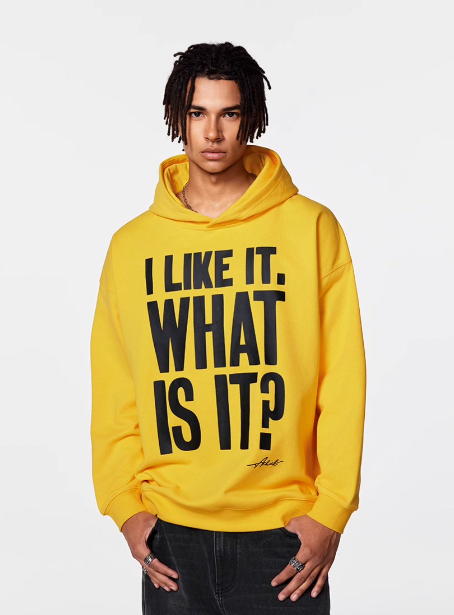 Achock Message Print Hoodie | Face 3 Face