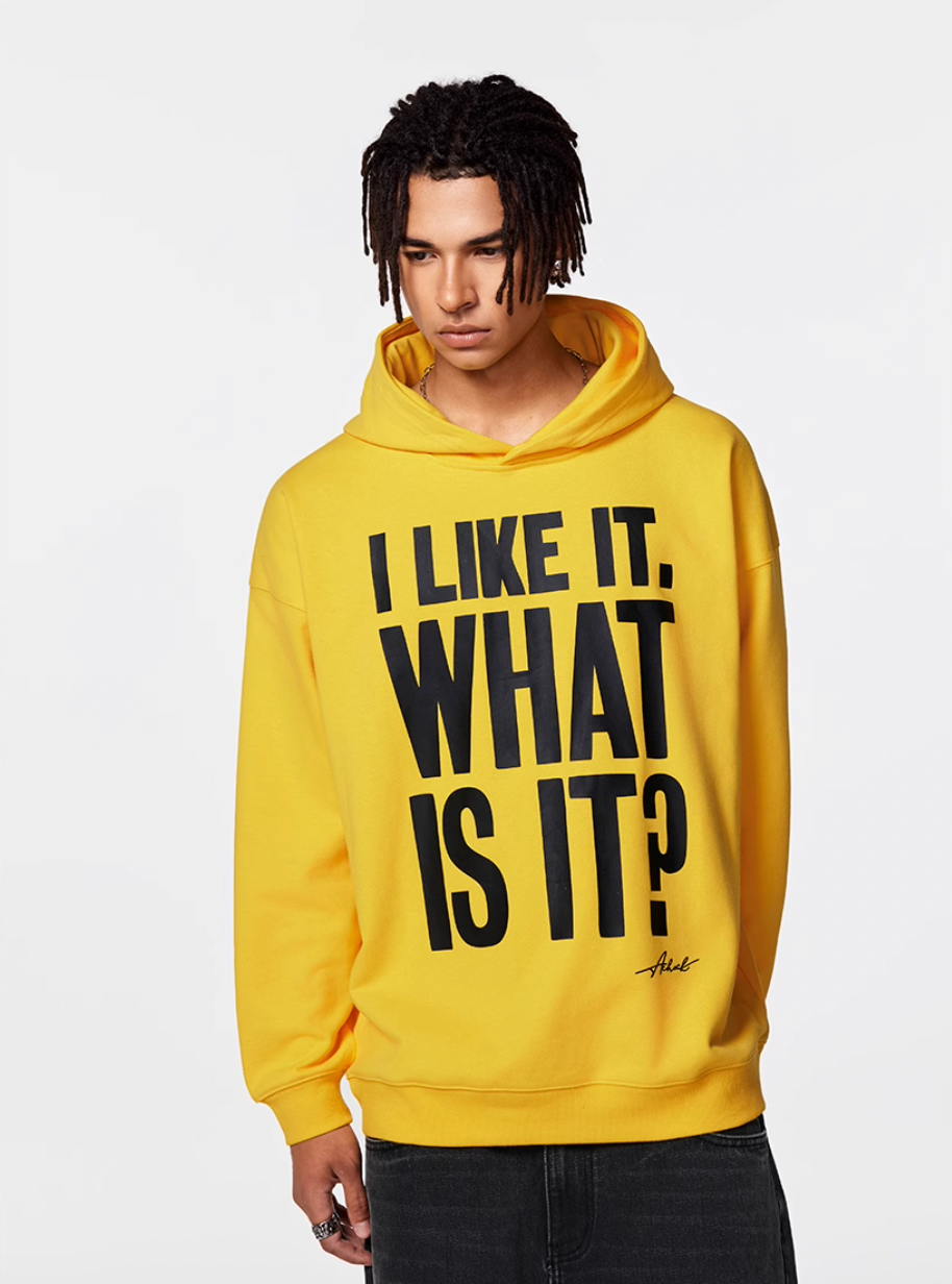 Achock Message Print Hoodie | Face 3 Face