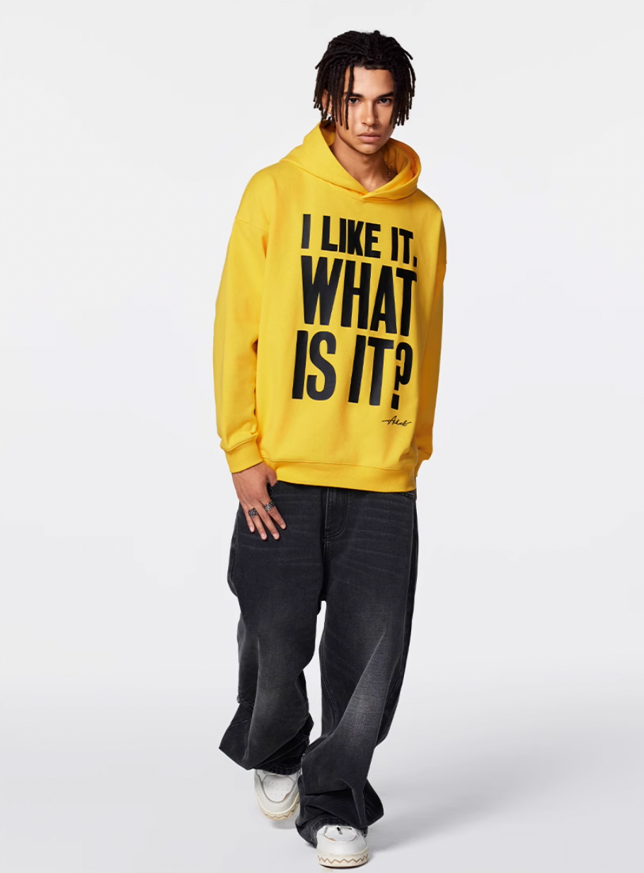 Achock Message Print Hoodie | Face 3 Face