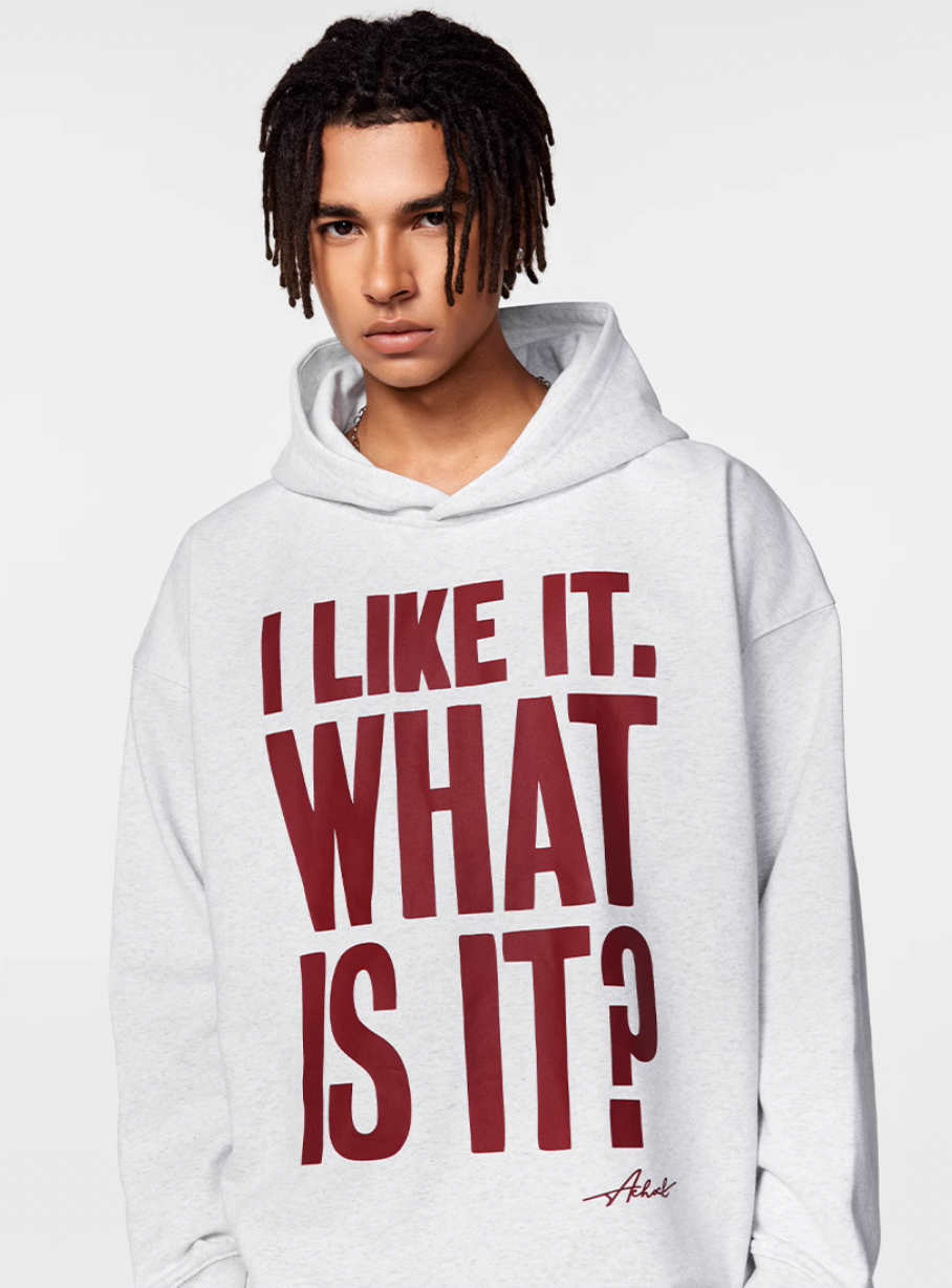 Achock Message Print Hoodie | Face 3 Face