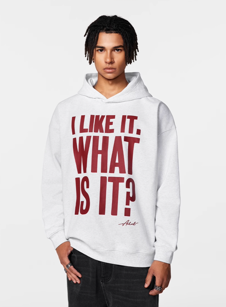 Achock Message Print Hoodie | Face 3 Face