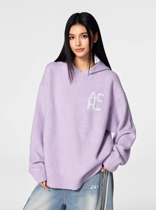 Achock Logo Knit Hoodie | Face 3 Face