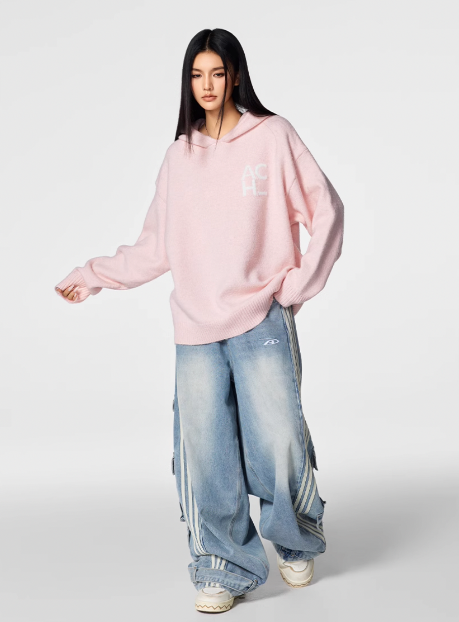 Achock Logo Knit Hoodie | Face 3 Face