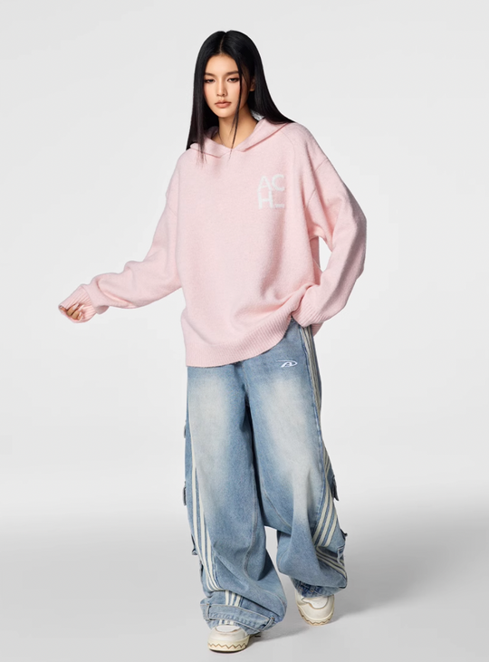 Achock Logo Knit Hoodie | Face 3 Face