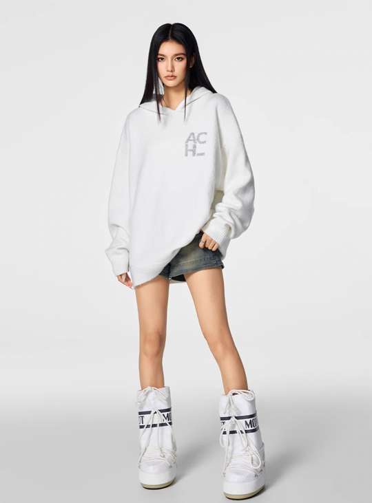 Achock Logo Knit Hoodie | Face 3 Face