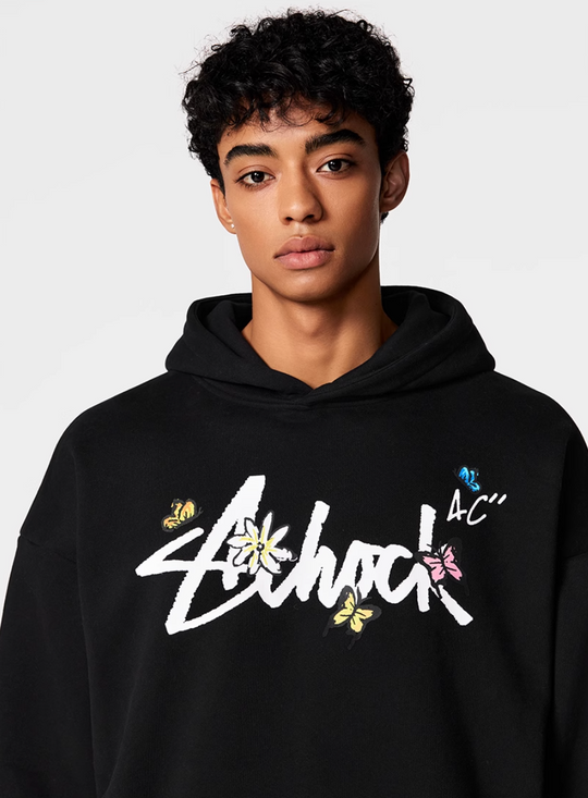 Achock Character Pattern Print Hoodie | Face 3 Face