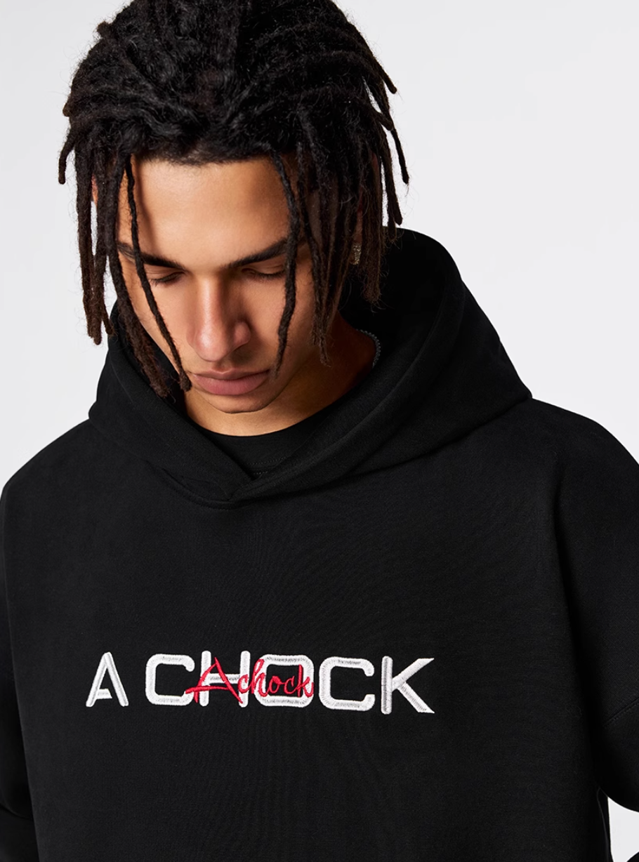 Achock Logo Floral Embroidered Hoodie | Face 3 Face