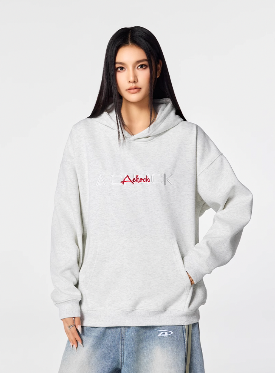 Achock Logo Floral Embroidered Hoodie | Face 3 Face