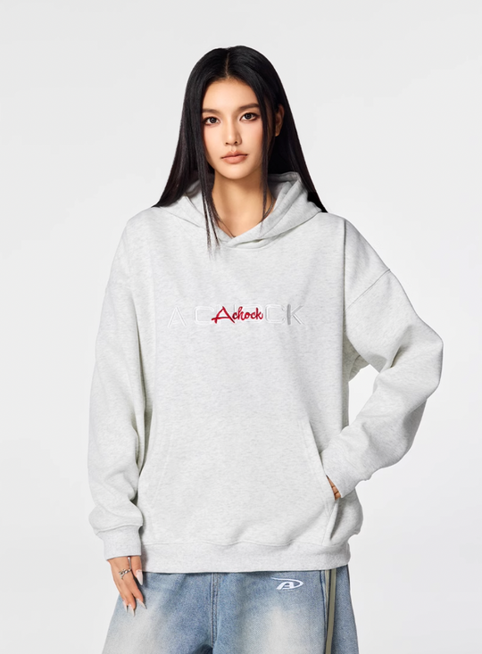 Achock Logo Floral Embroidered Hoodie | Face 3 Face