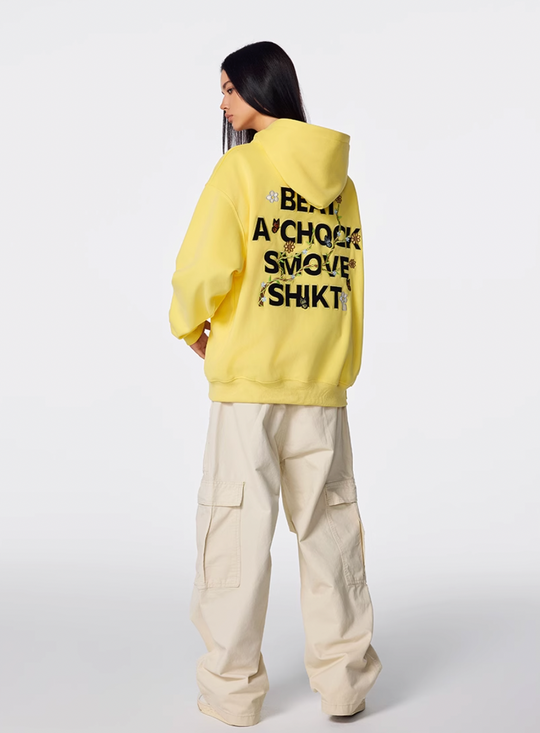 Achock Floral Patch Embroidered Zip Up Hoodie | Face 3 Face