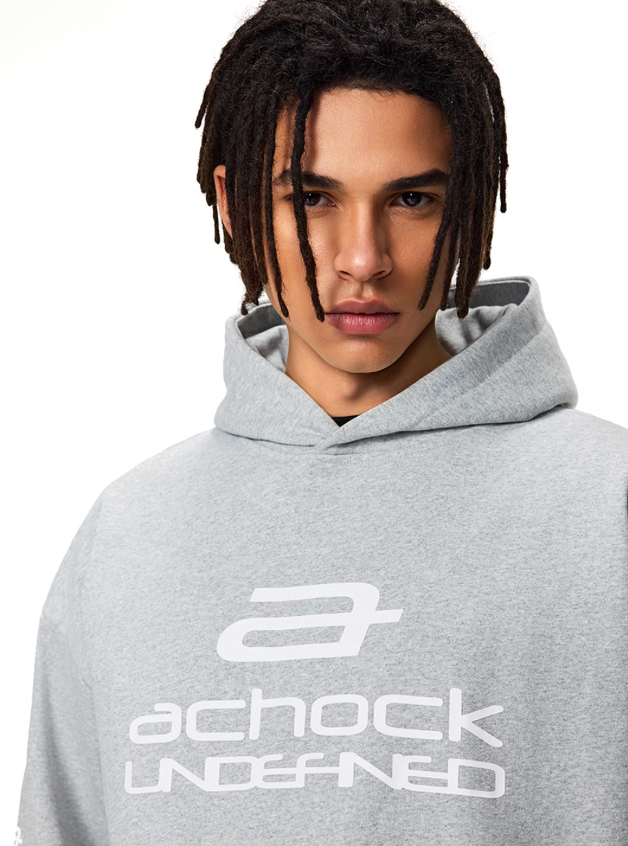Achock Basic Logo Printed Hoodie | Face 3 Face