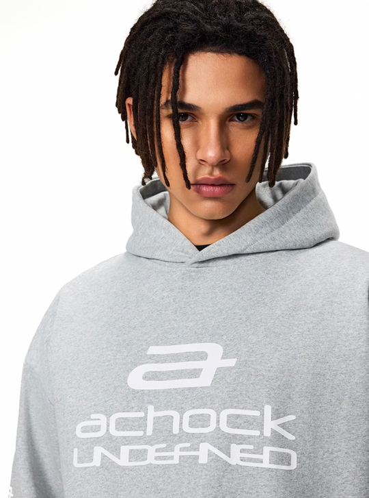 Achock Basic Logo Printed Hoodie | Face 3 Face